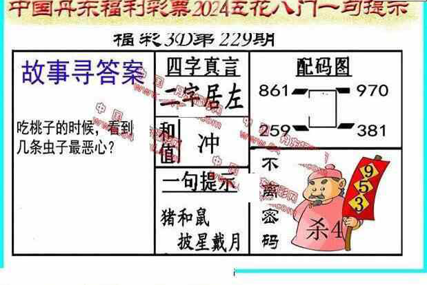 24229期: 福彩3D丹东全图分析