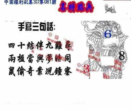 24081期: 福彩3D丹东全图分析