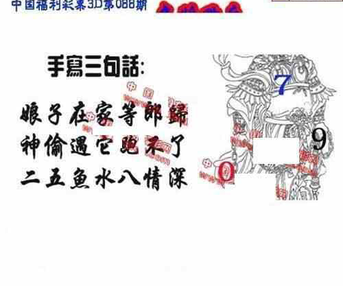 24088期: 福彩3D丹东全图分析