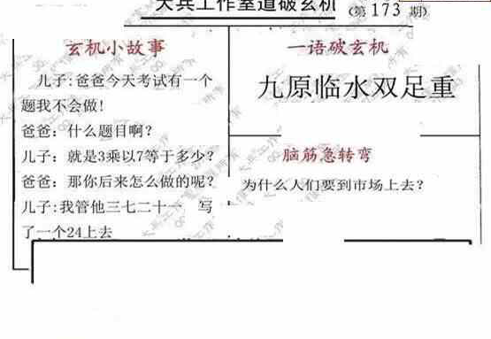 24173期: 大兵福彩3D黄金报图版