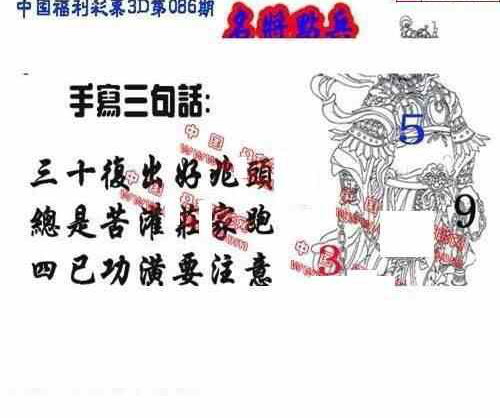 24086期: 福彩3D丹东全图分析