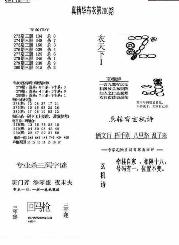 24280期: 福彩3D全套图版参考