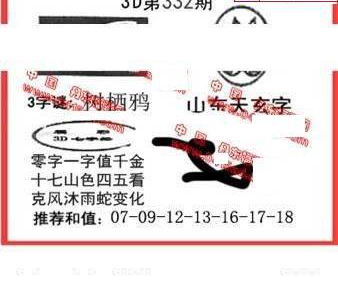 24332期: 福彩3D丹东全图分析