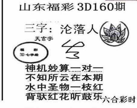 24160期: 三毛3D精品图谜