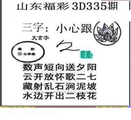 24335期: 三毛3D精品图谜