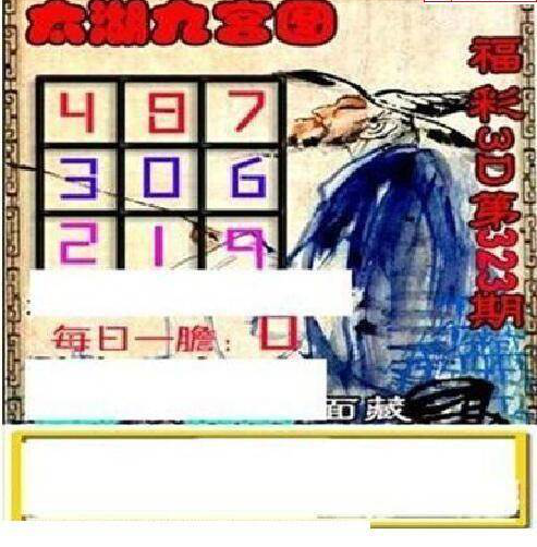 24323期: 太湖图福彩3D精品预测