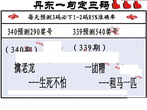 24340期: 福彩3D丹东全图分析