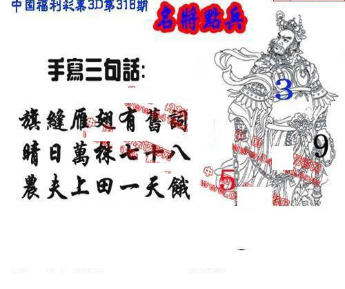 24318期: 福彩3D丹东全图分析