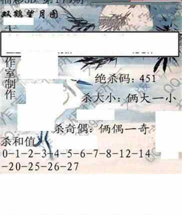 24179期: 大兵福彩3D黄金报图版