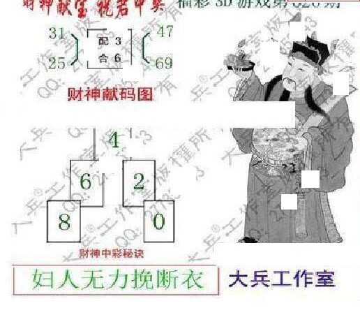 25020期: 大兵福彩3D黄金报图版