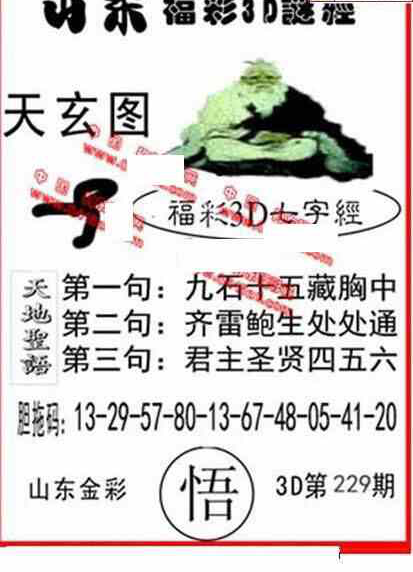 24229期: 福彩3D丹东全图分析