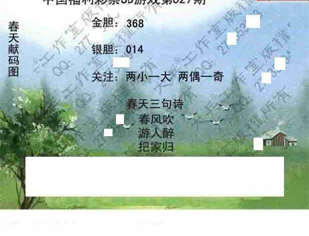 25027期: 大兵福彩3D黄金报图版