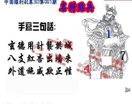 25001期: 福彩3D丹东全图分析