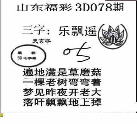 24078期: 三毛3D精品图谜