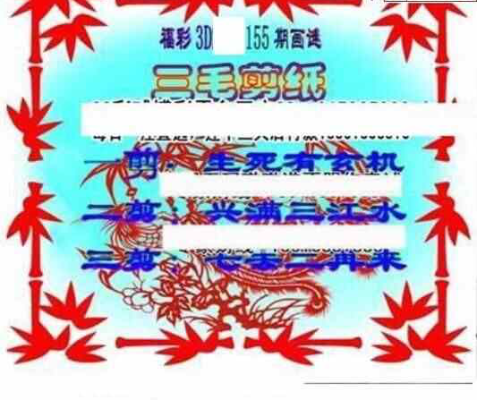 24155期: 三毛3D精品图谜