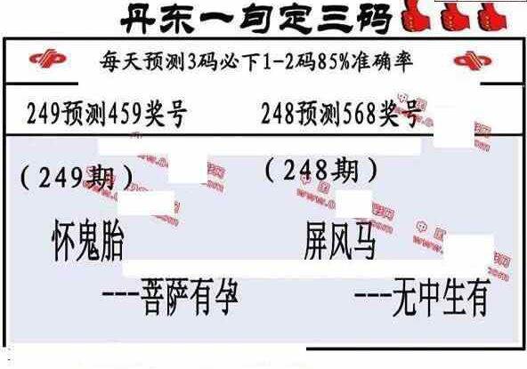 24249期: 福彩3D丹东全图分析