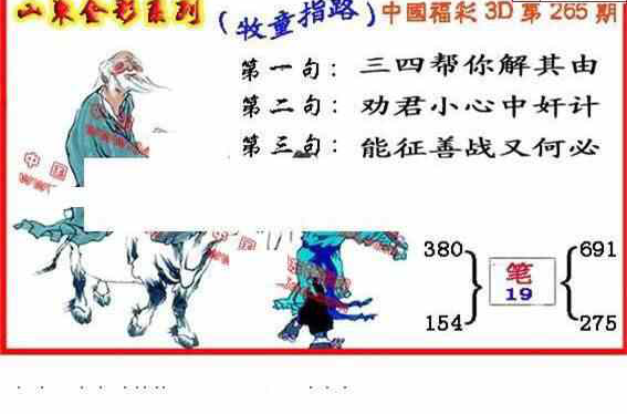 24265期: 福彩3D丹东全图分析