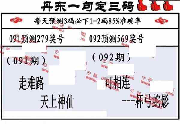 24092期: 福彩3D丹东全图分析