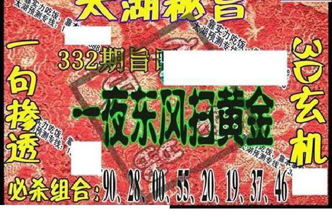 24332期: 太湖图福彩3D精品预测