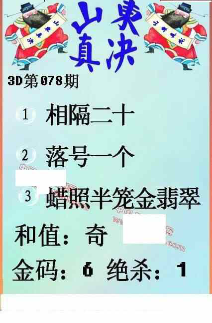 24078期: 福彩3D丹东全图分析