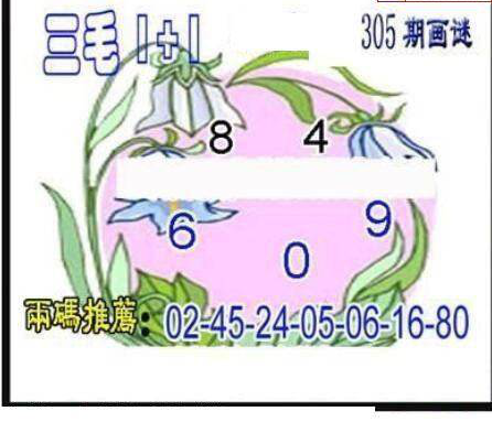 24305期: 三毛3D精品图谜