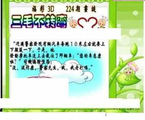 24224期: 三毛3D精品图谜