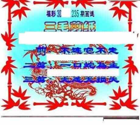 24235期: 三毛3D精品图谜