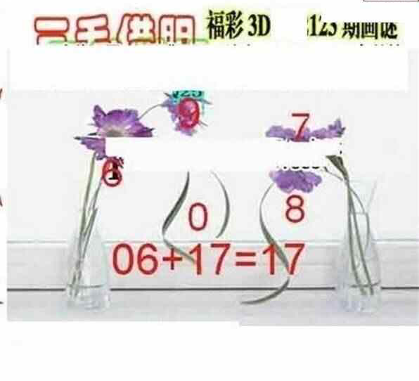 24123期: 三毛3D精品图谜