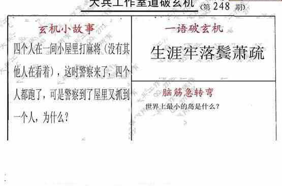 24248期: 大兵福彩3D黄金报图版