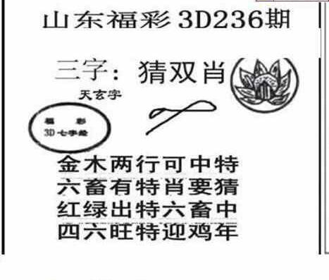 24236期: 三毛3D精品图谜