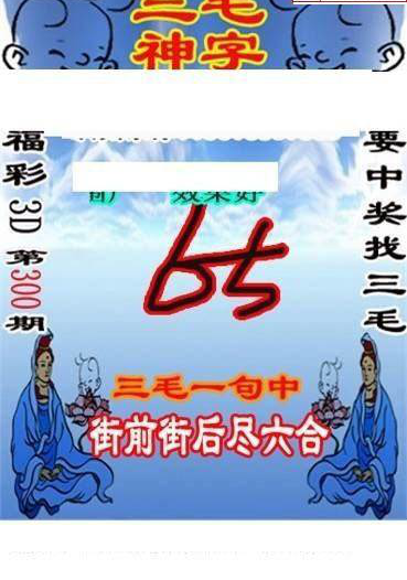 24300期: 三毛3D精品图谜