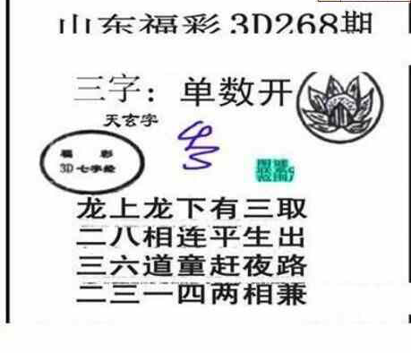 24268期: 三毛3D精品图谜