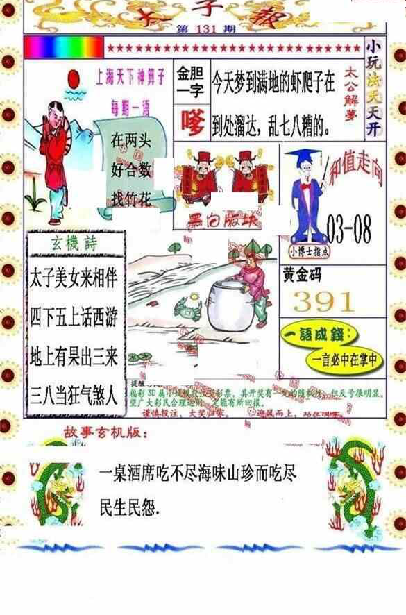 24131期: 福彩3D丹东全图分析