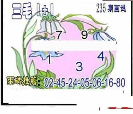 24235期: 三毛3D精品图谜