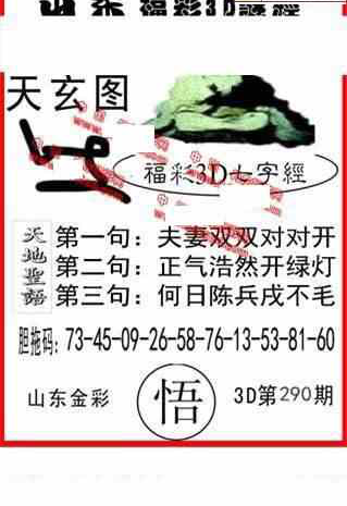 24290期: 福彩3D丹东全图分析