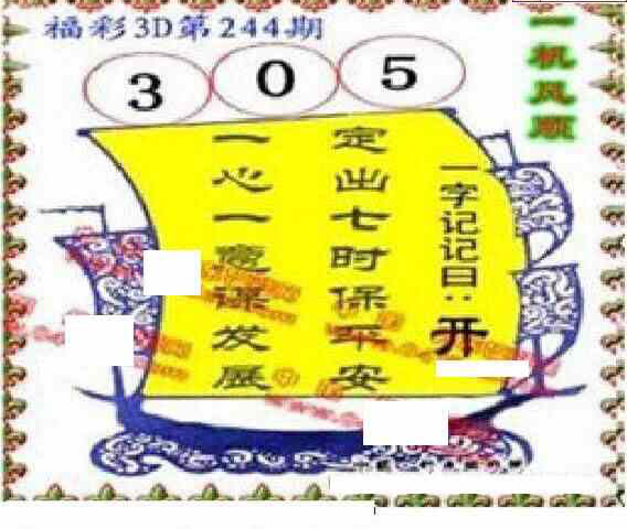 24244期: 福彩3D丹东全图分析