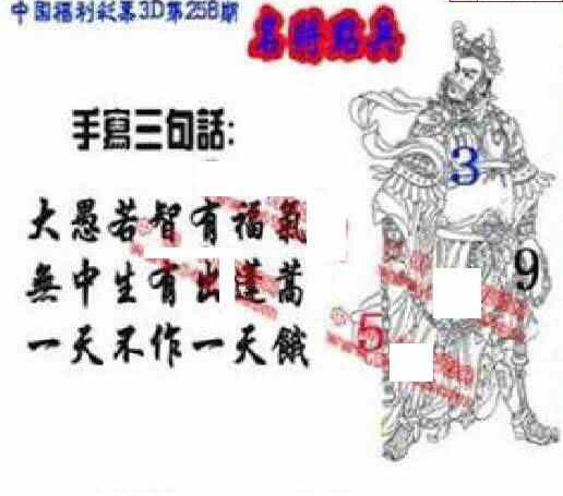 24258期: 福彩3D丹东全图分析