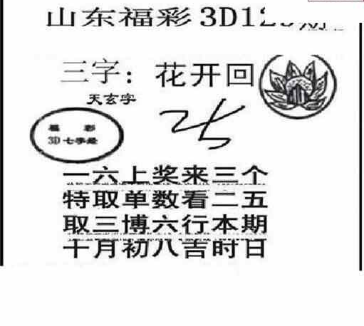 24129期: 三毛3D精品图谜