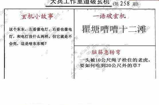 24258期: 大兵福彩3D黄金报图版