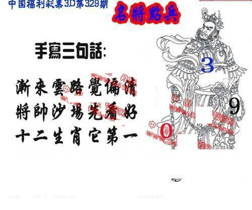 24329期: 福彩3D丹东全图分析