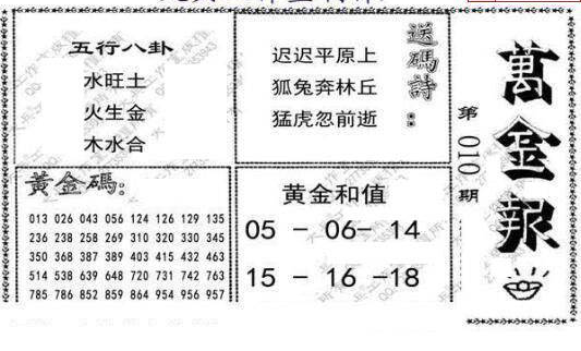 25010期: 大兵福彩3D黄金报图版