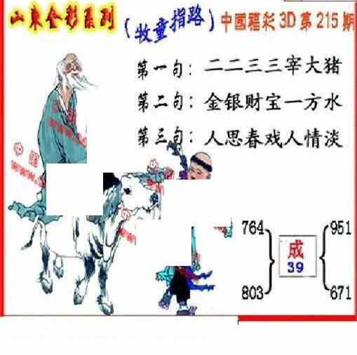 24215期: 福彩3D丹东全图分析