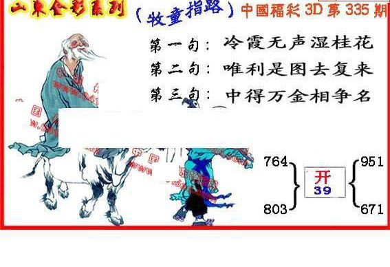 24335期: 福彩3D丹东全图分析