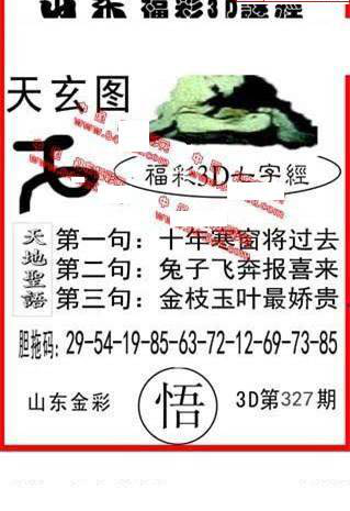 24327期: 福彩3D丹东全图分析