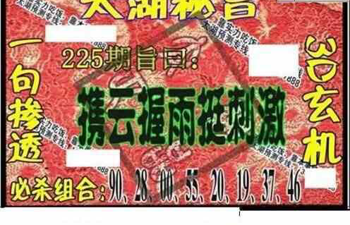 24225期: 太湖图福彩3D精品预测