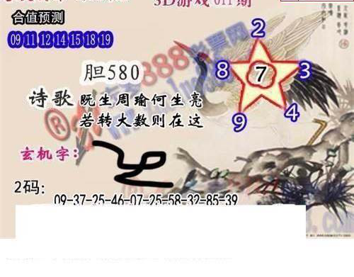 25011期: 白老3D杀码图版