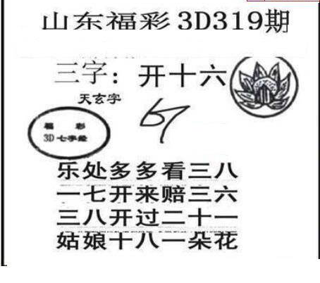 24319期: 三毛3D精品图谜