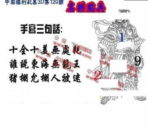 24120期: 福彩3D丹东全图分析