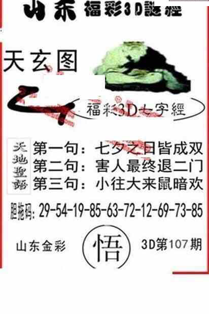 24107期: 福彩3D丹东全图分析