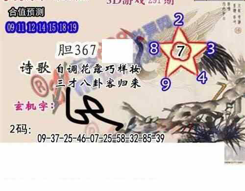 24291期: 白老3D杀码图版